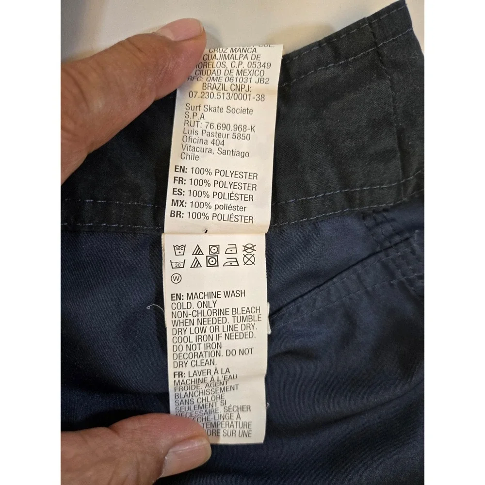 Quiksilver Mens Navy Cargo Board Shorts Swim Trunks Size 30‎ AQBBS03072